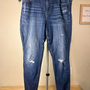 Vigoss Medium Blue Ripped Boyfriend Jeans